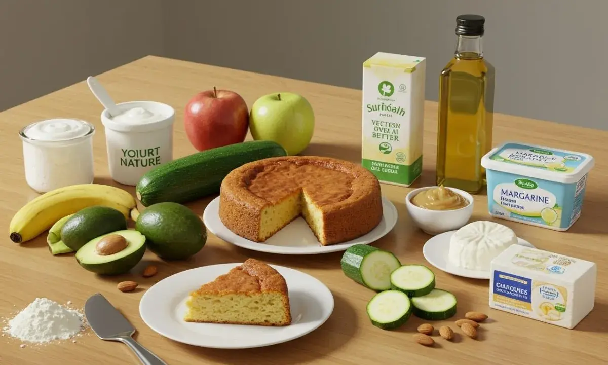 Gâteau moelleux, avocats, bananes, courgettes, yaourt, compote de pommes : des ingrédients pour remplacer le beurre et cuisiner sainement.